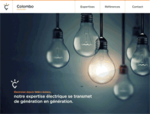 Tablet Screenshot of colombo-electricite74.com